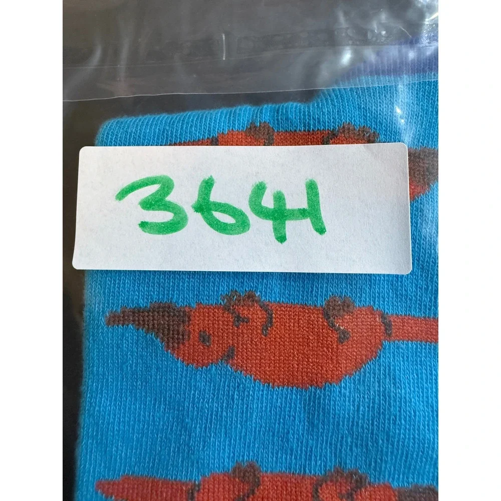 Sock Exchange Platypus Pattern Blue Novelty Crew Socks SE0002 One Size New